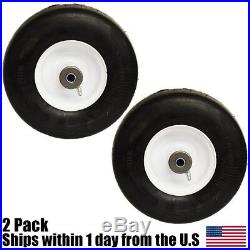 (2) Flat Free Solid Tire Front Caster Wheel 9x3.50-4 for Exmark 1-513648