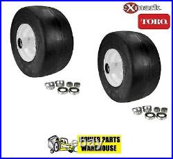 2 Flat Free Wheel/tire Combo For Exmark 103-0065 Toro 633971 13x6.50x6 Scag