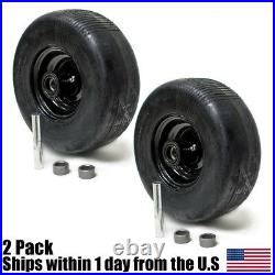 (2) Lawn Mower Front Solid Tire Rim 11x4x5 11x4-5 for Wright Stander 72460026