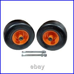 (2) New Flat Free Wheels For Scag 483050 482504 9278 13 X 6.50-6 13x6.50x6