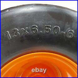 (2) New Flat Free Wheels For Scag 483050 482504 9278 13 X 6.50-6 13x6.50x6