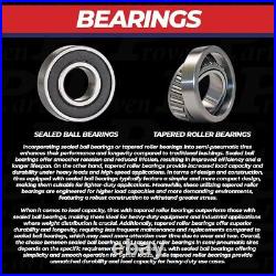 (2) New Flat Free Wheels For Scag 483050 482504 9278 13 X 6.50-6 13x6.50x6