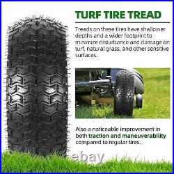 (2 Pack) 16 x 6.50-8 Tire and Wheel Set, 4 Ply Tubeless Mower Tires with Rim