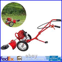 2-Stroke 49CC Gas Mower Grass Trimmer Brush Cutter Hand Push Weeding Machine