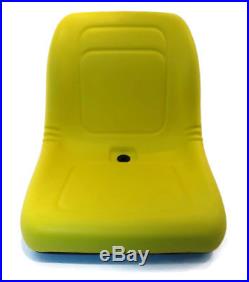 (2) Yellow HIGH BACK Seats John Deere Gator Gas Diesel 4x2 4x4 HPX TH 6x4 #AIY2