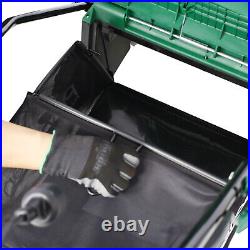 2-in-1 Electric Lawn Dethatcher with Collection Bag 16 Inch 15 Amp Scarifier