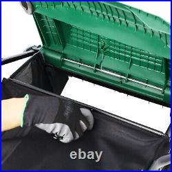 2-in-1 Electric Lawn Dethatcher with Collection Bag 16 Inch 15 Amp Scarifier