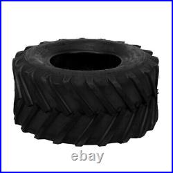 2pcs 24x12.00-12 Lawn Mower Tractor Super Lug Tires 6 Ply Heavy Duty Tubeless