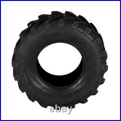 2pcs 24x12.00-12 Lawn Mower Tractor Super Lug Tires 6 Ply Heavy Duty Tubeless