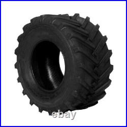 2pcs 24x12.00-12 Lawn Mower Tractor Super Lug Tires 6 Ply Heavy Duty Tubeless