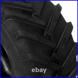 2pcs 24x12.00-12 Lawn Mower Tractor Super Lug Tires 6 Ply Heavy Duty Tubeless