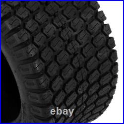 2pcs 24x12-12 Lawn Mower Tractor Turf Tires 6PR 24x12x12 Tubeless Black Rubber