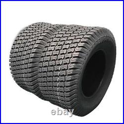 2pcs 24x9.50-12 Lawn Mower Garden Tractor Turf Tires 4 Ply Max Load 1500Lbs
