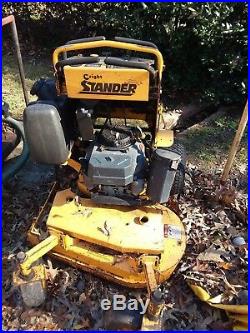 36 Wright Stander Commercial Zero Turn Stand On Lawn Mower cranks on first pull