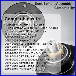 3 Spindle Assembly For Bad Boy ZT series with 48, 50 and 60 deck 037601500
