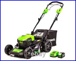 40V 21 Brushless Self-Propelled Electric Lawn Mower with 5.0 Ah Battery Charger