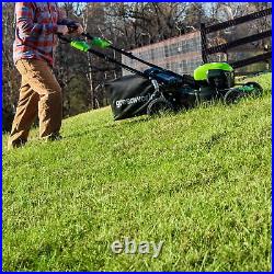 40V 21 Brushless Self-Propelled Electric Lawn Mower with 5.0 Ah Battery Charger