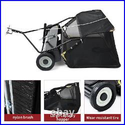 42 Tow Behind Lawn Sweeper Leaf Collector Sweeper for Lawn 12 Cu FT Capacity