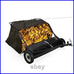 42 Tow Behind Lawn Sweeper Leaf Collector Sweeper for Lawn 20 Cu FT Capacity