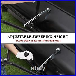 42 Tow-Behind Lawn Sweeper for Grass Collection with Leaf Collector Hopper