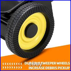 44 Tow Behind Lawn Sweeper Leaf Collector Sweeper for Lawn Grass Sweeper Hopper