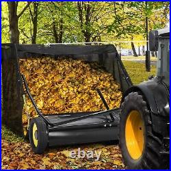 44 Tow Behind Lawn Sweeper Leaf Collector Sweeper for Lawn Grass Sweeper Hopper