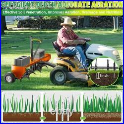 48 Lawn Aerator Tow Behind for Plug Aerating WithUniversal Hitch for Lawn &Garden