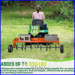 48 Lawn Aerator Tow Behind for Plug Aerating WithUniversal Hitch for Lawn &Garden