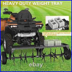 48 Lawn Aerator Tow Behind for Plug Aerating WithUniversal Hitch for Lawn &Garden