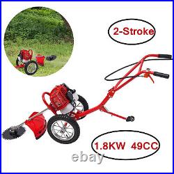 49CC Gas Mower Grass Trimmer Brush Cutter Hand Push Weeding Machine 2-Stroke