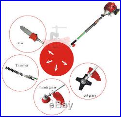 4 IN 1 gas pole saw multi yard Chainsaw hedge trimmer line trimmer brush cutter