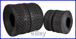 4 New MASSFX Lawn Mower Tires 15x6-6 20x10-8 4 PLY Four Pack Lawn & Garden