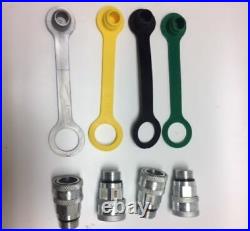 4 hydraulic couplers & plugs for John Deere 425, 445, 455, X700 BM17763/AM115139