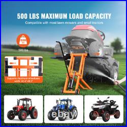 500 Lbs Lawn Mower Lift with Hydraulic Jack for Riding Tractor Lawn Mowers