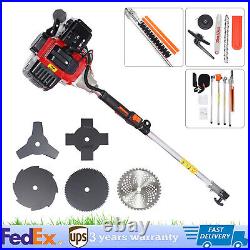 52cc 2-Stroke 10 in 1 Gasoline Brush Cutter Grass Wacker Weed Eater Lawn Mower