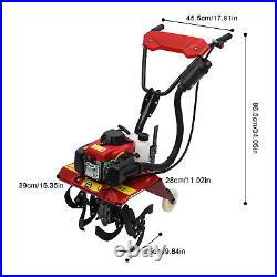 63cc 4-Stroke Gas Power Mini Tiller Cultivator Clearance Walk Behind