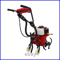 63cc 4-Stroke Gas Power Mini Tiller Cultivator Clearance Walk Behind