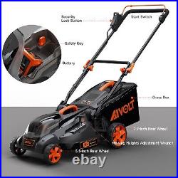 AIVOLT Cordless Lawn Mower, 36V 4.0Ah Battery Powered with Battery and Charger
