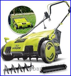 AJ805E 15-Inch 13-Amp Electric Dethatcher and Scarifier withRemoveable 13.2-Gal