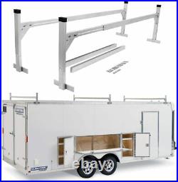 Adjustable Aluminum Trailer Ladder Roof Rack Fit for Open and Enclosed Trailers