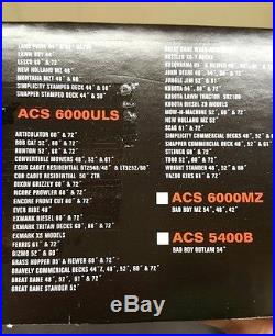 Advanced Chute System ACS6000ULS Mulch Control Kit Deere 48,54,60,72 Decks NEW