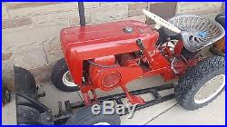 Antique 1963 Wheel Horse 603 Garden Lawn Tractor Mower Deck Snow Blade Trailer