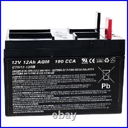 Ariens Gravely 04738800 12V 12A 190CCA Battery OEM Apex Ikon Zoom Pro-Turn Edge