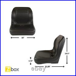 Black Lawn Mower Garden Tractor UTV/ATV Seat # B1LGT100YL Black