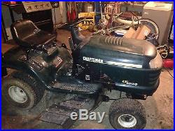 Craftsman Lawn Mower Garden Tractor Briggs Twin Sears Lt1000 With Mower Deck