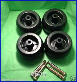CRAFTSMAN RIDING LAWN MOWER DECK WHEELS & BOLTS 4 PACK # 133957 & 193406