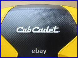 CUB CADET P757-06027 LAWN MOWER SEAT OEM YELLOW BLACK 3 HOLE WithDRAIN NEW