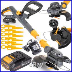 Cordless Electric Brushcutter / Strimmer / 20V / 2000mAh Accessories 12 Blades