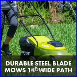 Cordless Electric Walk-Behind Push Lawn Mower, 14-inch, 28-Volt Fast Shipping