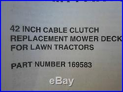 Craftsman 42 Complete Mower Deck New Lt2000 169583 532169583 405982 176027